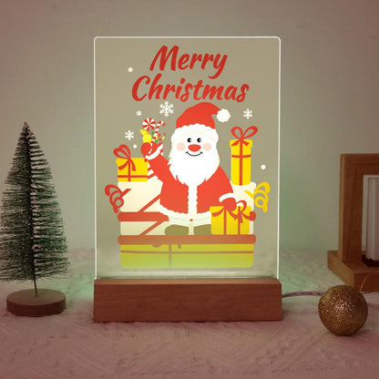 Waving Santa with Stacked Gifts paint by numbers light-up sign – image 20