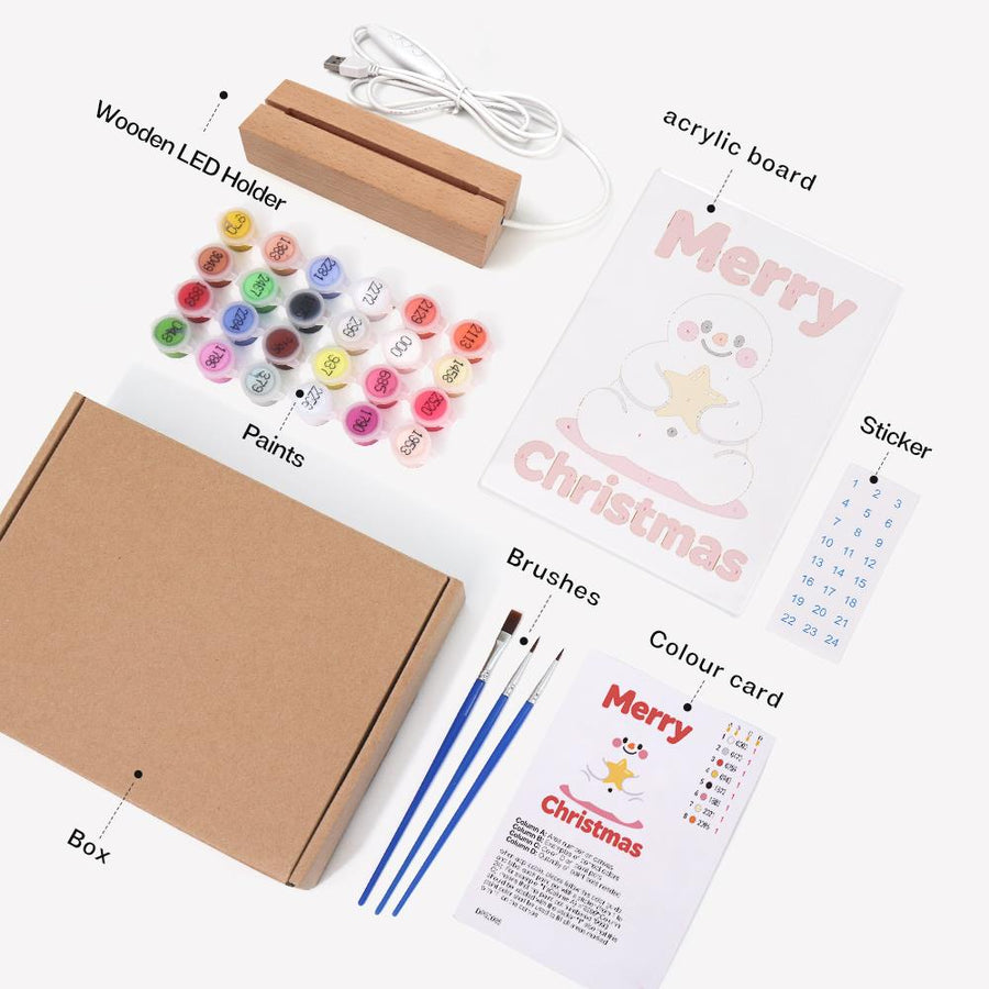 Light-up sign kit contents