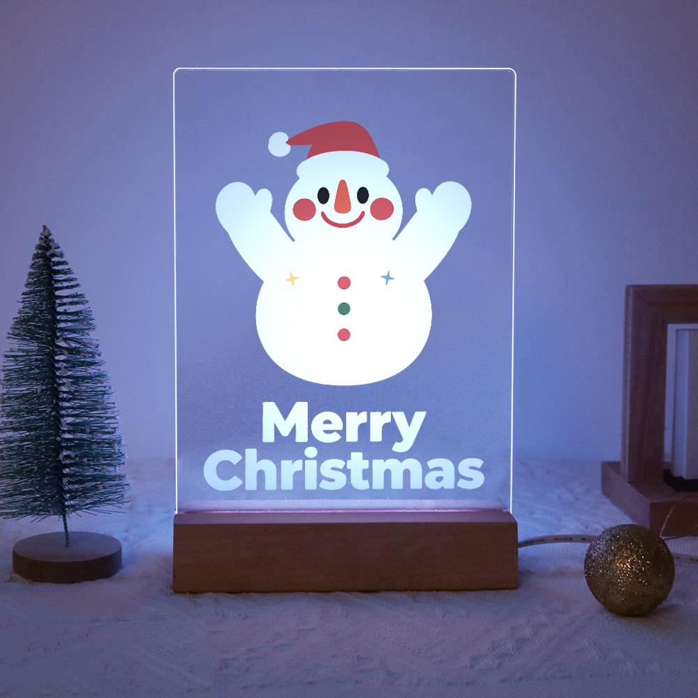 Cheering Snowman in a Red Cap paint by numbers light-up sign – image 14