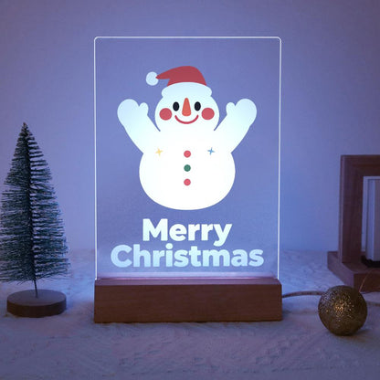 Cheering Snowman in a Red Cap paint by numbers light-up sign – image 14