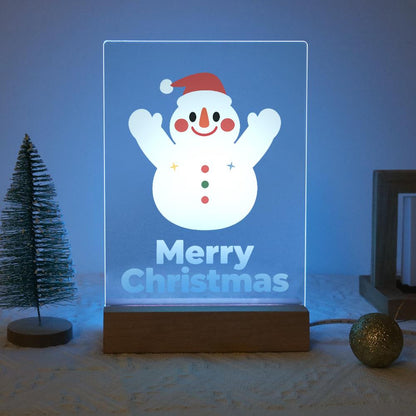 Cheering Snowman in a Red Cap paint by numbers light-up sign – image 16