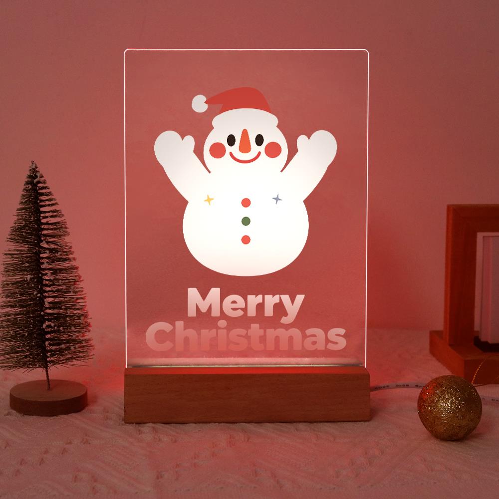 Cheering Snowman in a Red Cap paint by numbers light-up sign – image 17