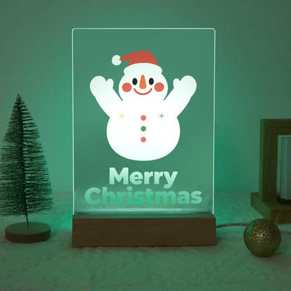 Cheering Snowman in a Red Cap paint by numbers light-up sign – image 19