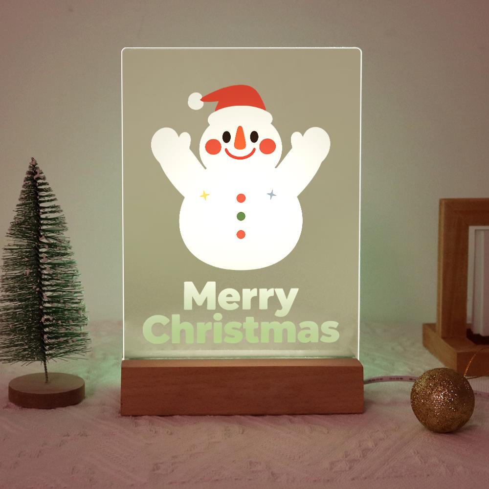 Cheering Snowman in a Red Cap paint by numbers light-up sign – image 20