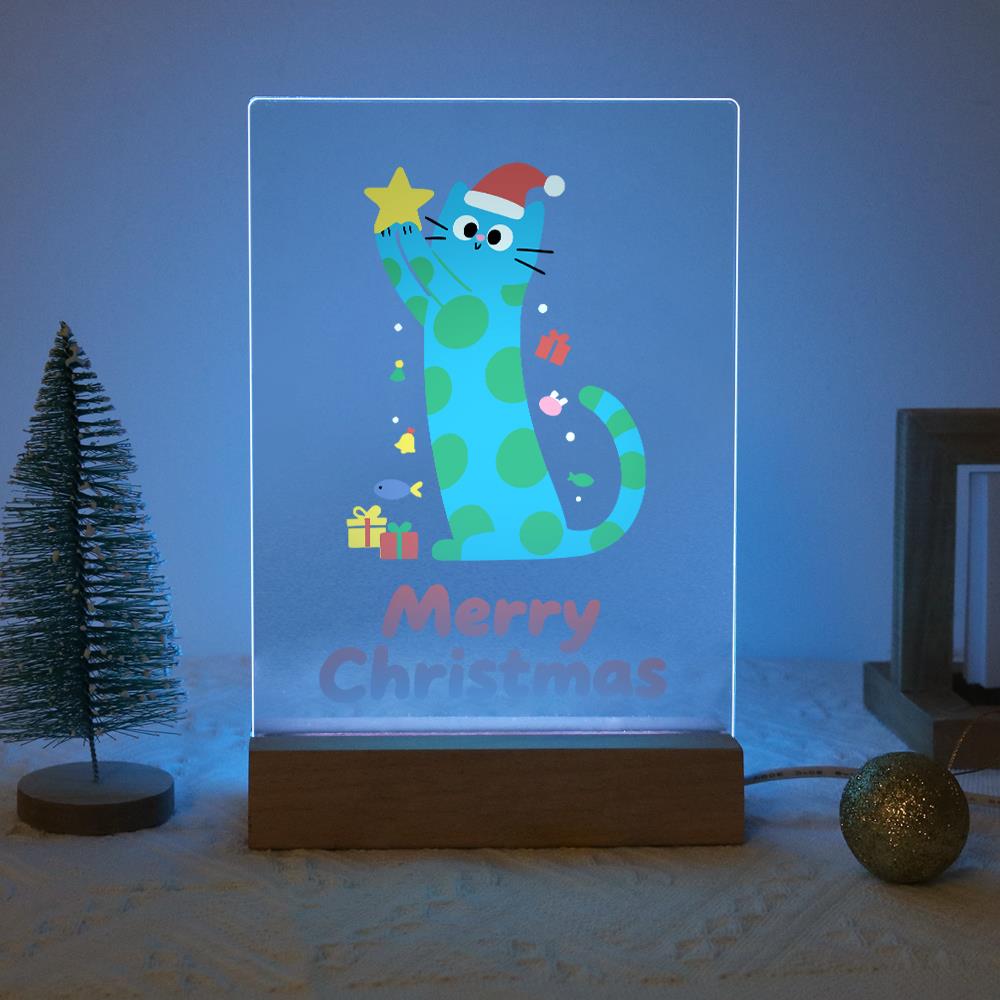 Polka-Dot Cat Reaching for a Star paint by numbers light-up sign – image 16
