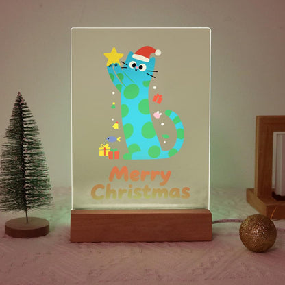 Polka-Dot Cat Reaching for a Star paint by numbers light-up sign – image 20