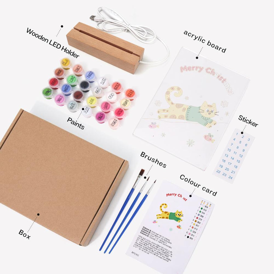 Light-up sign kit contents