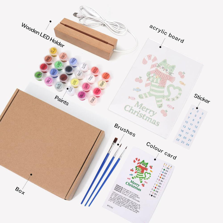Light-up sign kit contents
