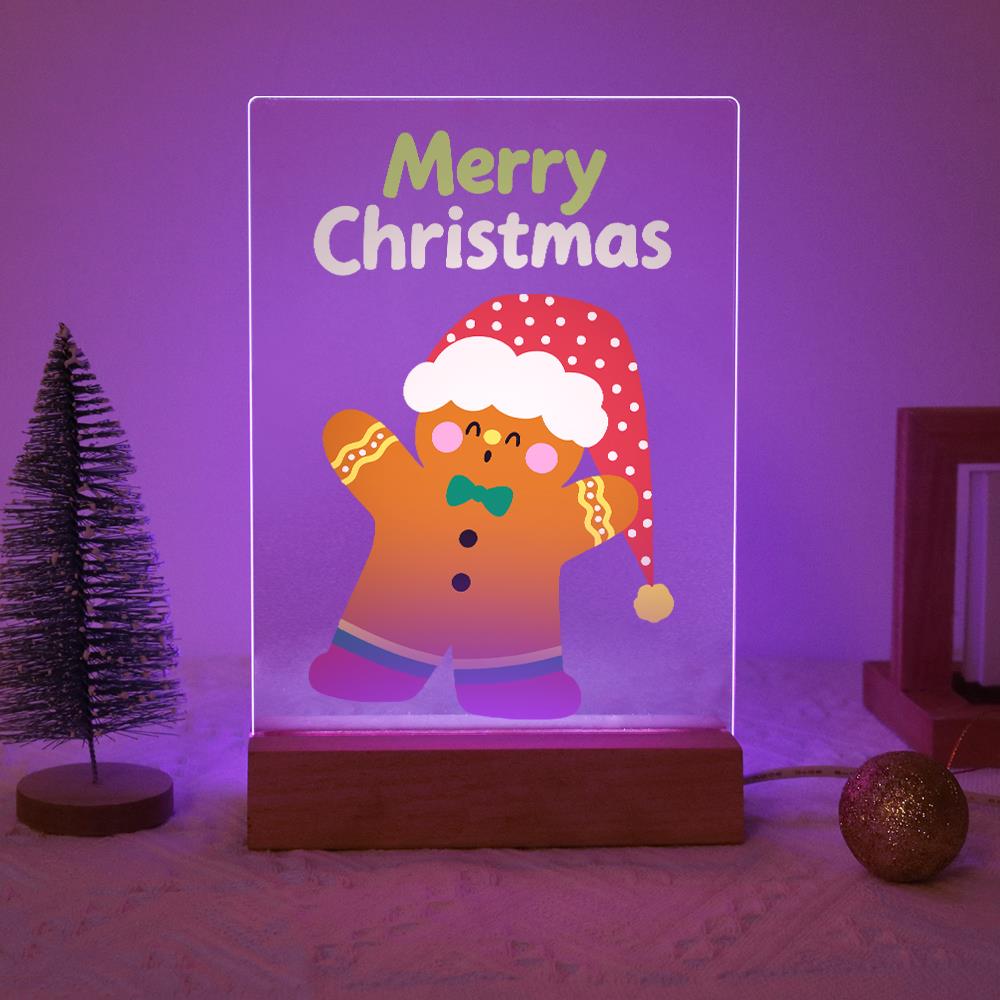 Gingerbread Man in a Floppy Hat paint by numbers light-up sign – image 15