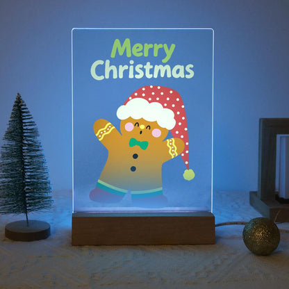 Gingerbread Man in a Floppy Hat paint by numbers light-up sign – image 16