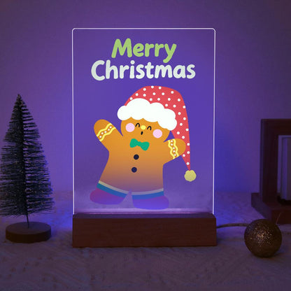 Gingerbread Man in a Floppy Hat paint by numbers light-up sign – image 18