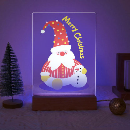 Tall-Hat Santa and Tiny Snowman paint by numbers light-up sign – image 18