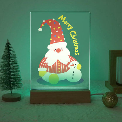 Tall-Hat Santa and Tiny Snowman paint by numbers light-up sign – image 19