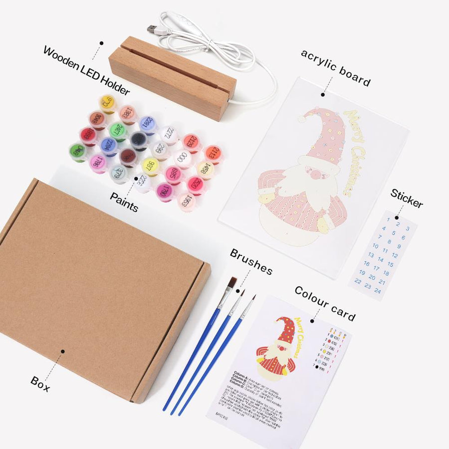 Light-up sign kit contents