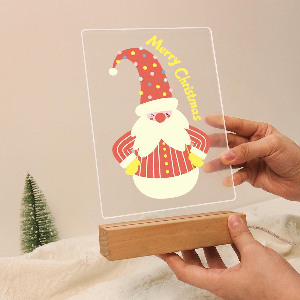 Roly-Poly Santa in Stripes paint by numbers light-up sign – image 13