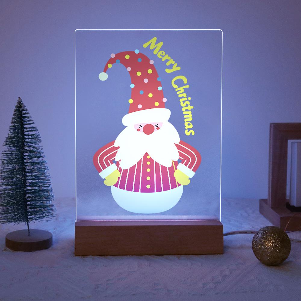Roly-Poly Santa in Stripes paint by numbers light-up sign – image 14
