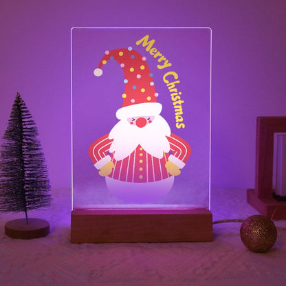 Roly-Poly Santa in Stripes paint by numbers light-up sign – image 15