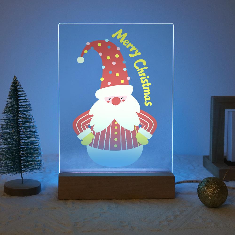 Roly-Poly Santa in Stripes paint by numbers light-up sign – image 16