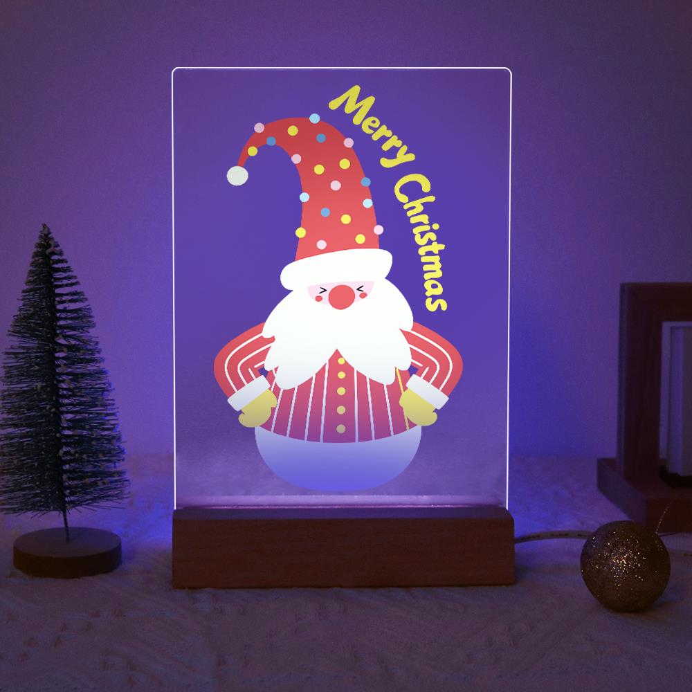 Roly-Poly Santa in Stripes paint by numbers light-up sign – image 18