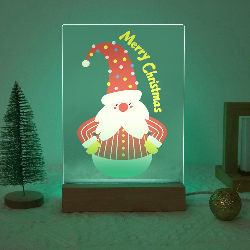 Roly-Poly Santa in Stripes paint by numbers light-up sign – image 19