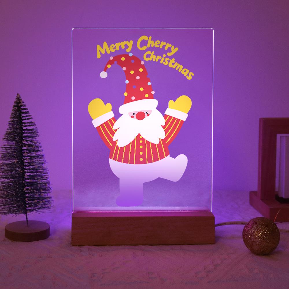 Santa Jumping for Joy paint by numbers light-up sign – image 15