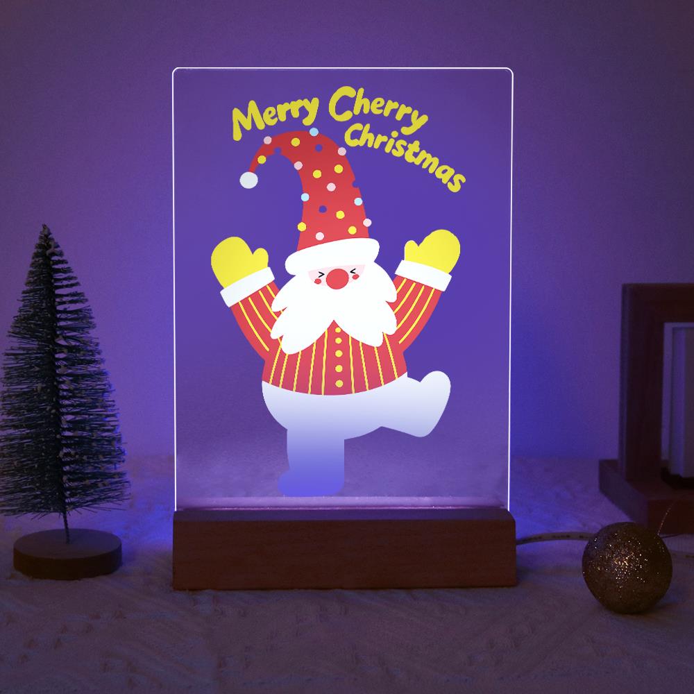Santa Jumping for Joy paint by numbers light-up sign – image 18