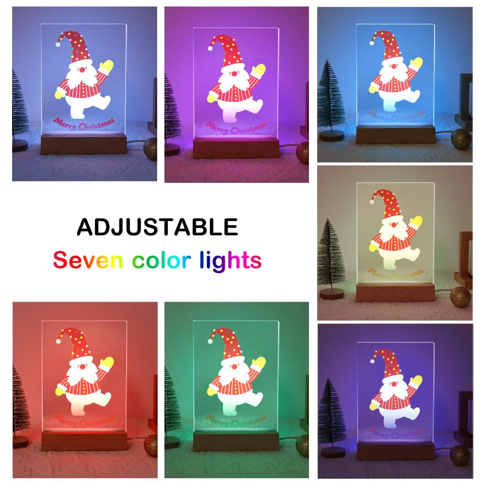 Waving Santa on One Leg paint by numbers light-up sign – image 8