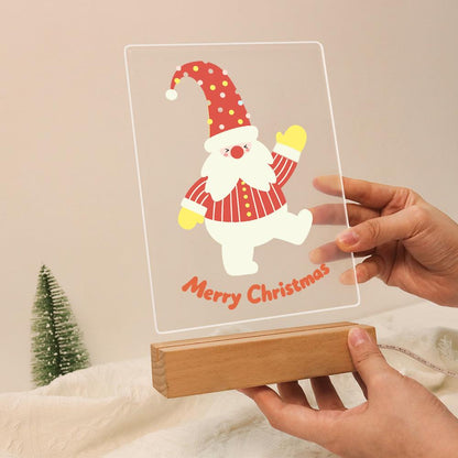 Waving Santa on One Leg paint by numbers light-up sign – image 13