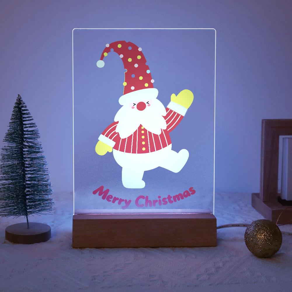 Waving Santa on One Leg paint by numbers light-up sign – image 14