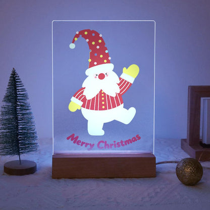 Waving Santa on One Leg paint by numbers light-up sign – image 14