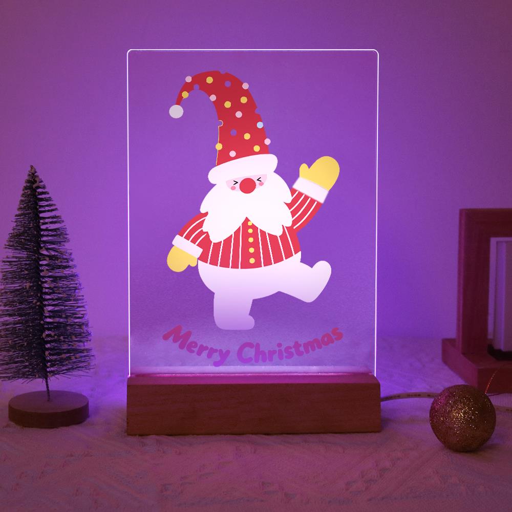 Waving Santa on One Leg paint by numbers light-up sign – image 15