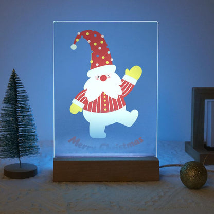 Waving Santa on One Leg paint by numbers light-up sign – image 16