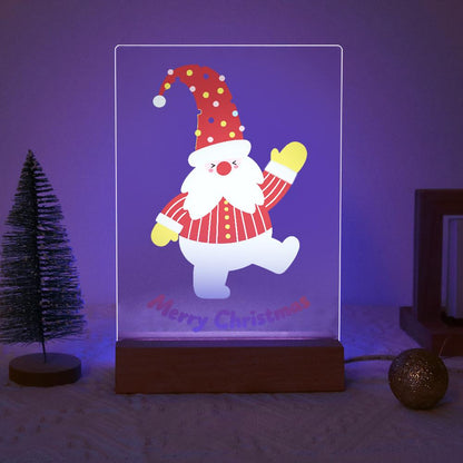 Waving Santa on One Leg paint by numbers light-up sign – image 18