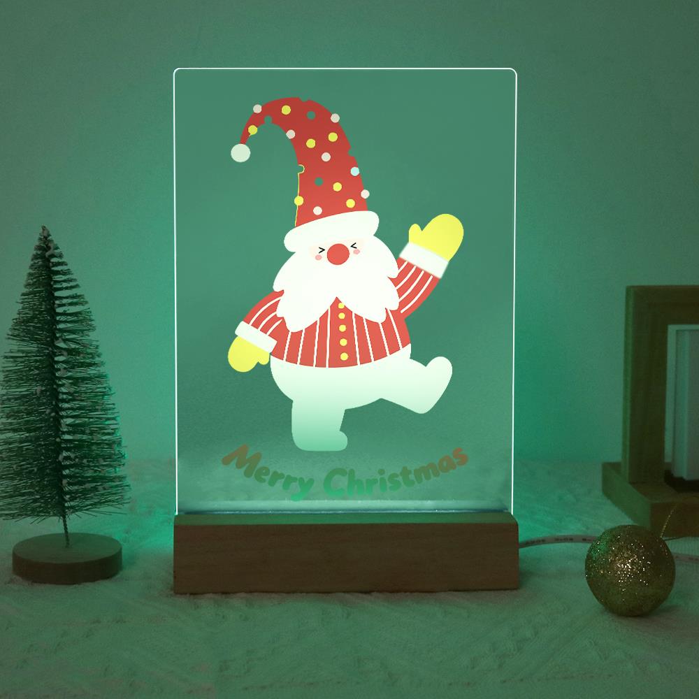 Waving Santa on One Leg paint by numbers light-up sign – image 19