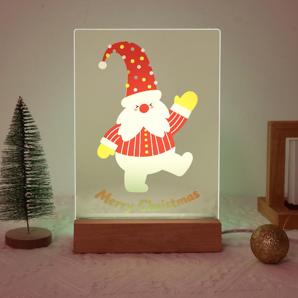 Waving Santa on One Leg paint by numbers light-up sign – image 20