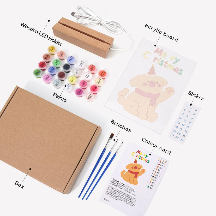 Light-up sign kit contents