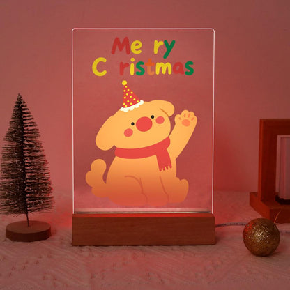 Waving Puppy in a Red Scarf paint by numbers light-up sign – image 17