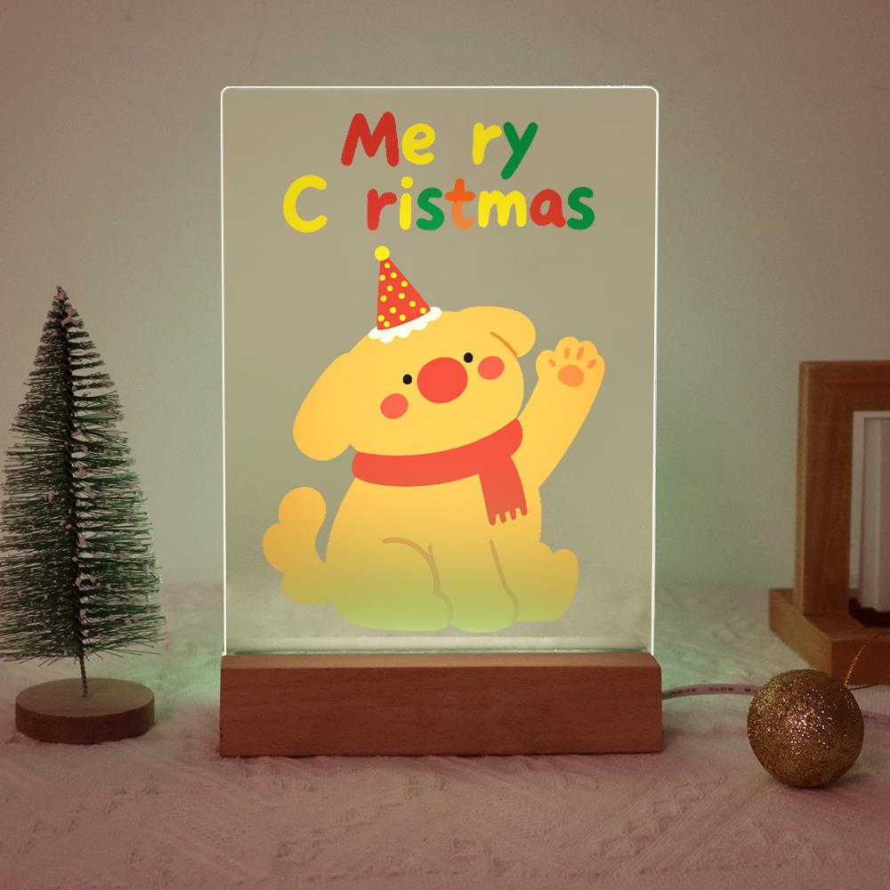 Waving Puppy in a Red Scarf paint by numbers light-up sign – image 20