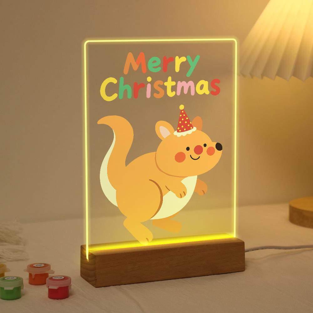Hopping Holiday Kangaroo paint by numbers light-up sign – image 3