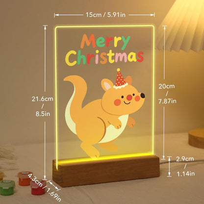 Hopping Holiday Kangaroo paint by numbers light-up sign – image 21