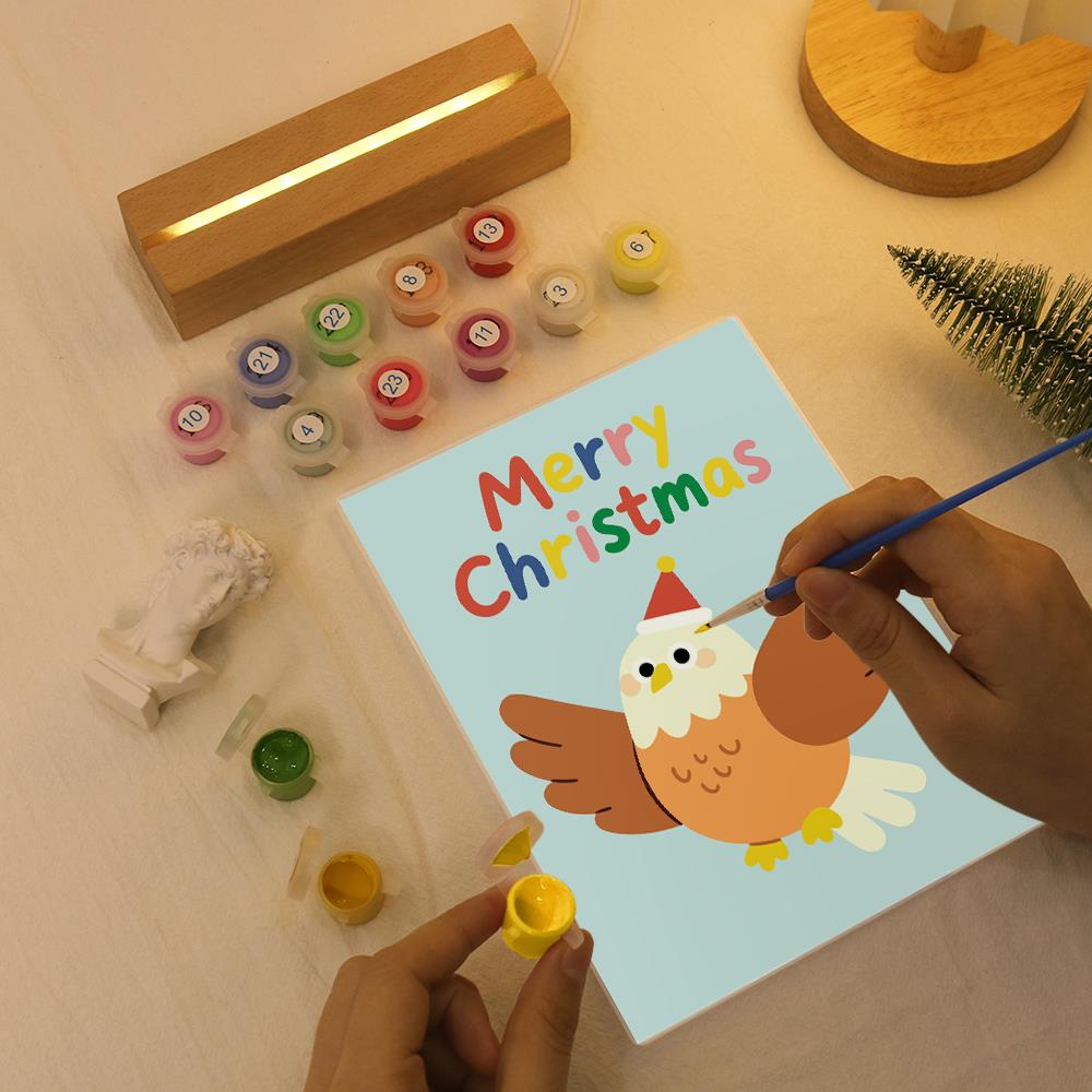 Eagle Spreading Festive Wings paint by numbers light-up sign – image 7