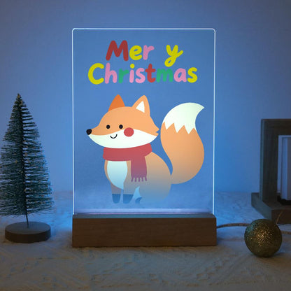Cozy Fox in a Red Scarf paint by numbers light-up sign – image 16