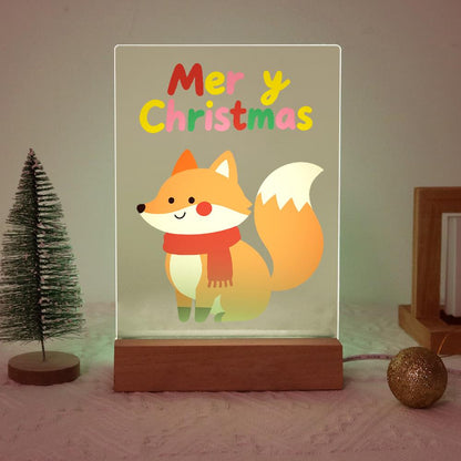 Cozy Fox in a Red Scarf paint by numbers light-up sign – image 20