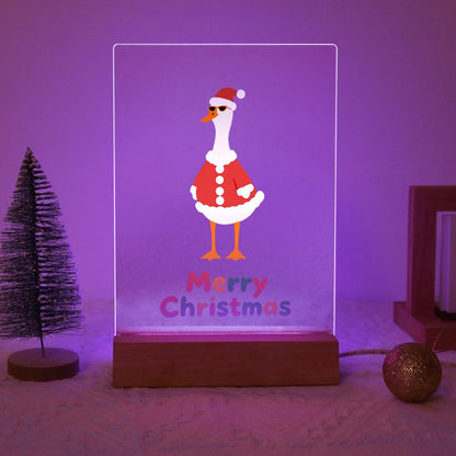Tall Goose in a Santa Suit paint by numbers light-up sign – image 15
