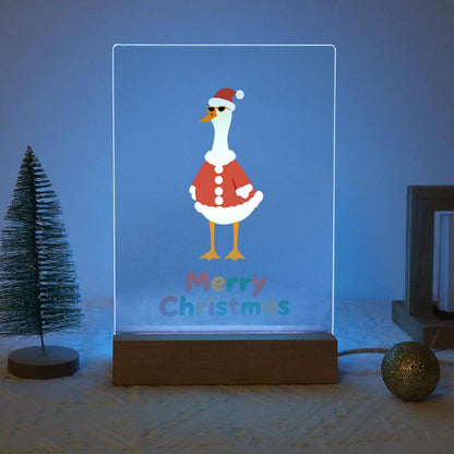 Tall Goose in a Santa Suit paint by numbers light-up sign – image 16