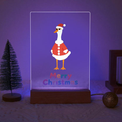 Tall Goose in a Santa Suit paint by numbers light-up sign – image 18