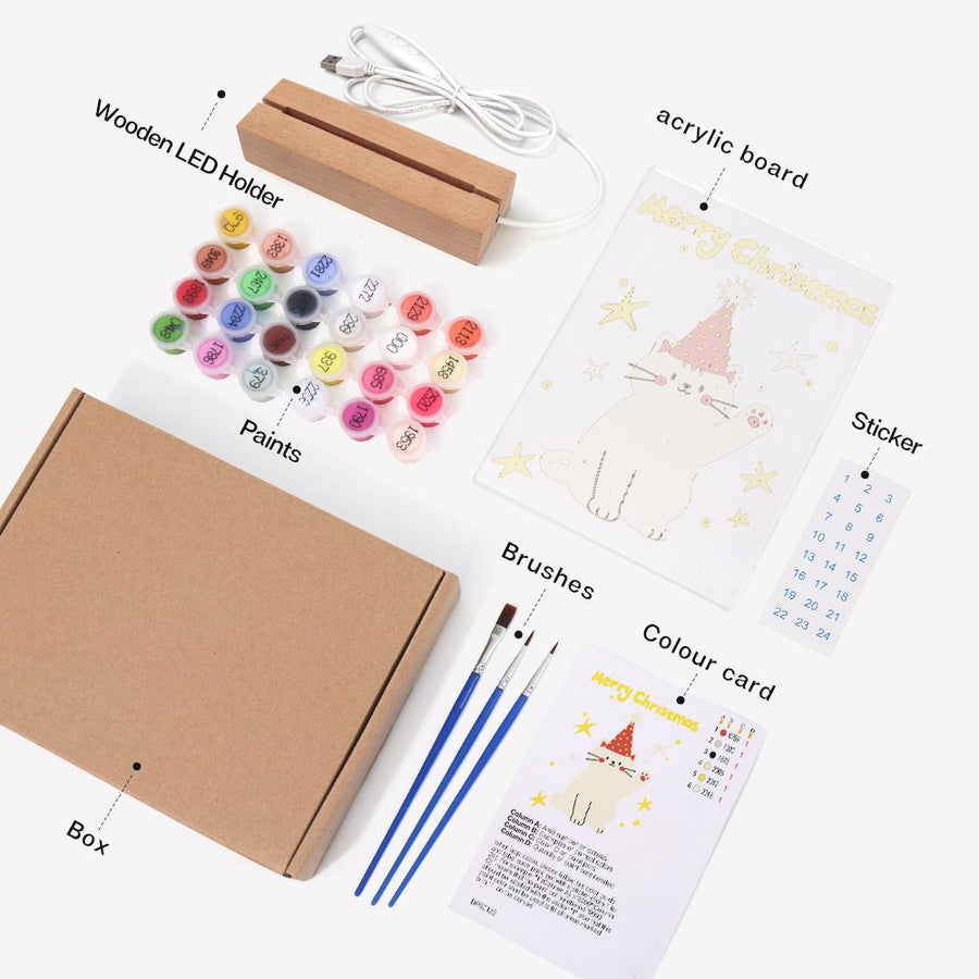 Light-up sign kit contents