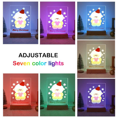 Sweater Sheep Holding a Heart paint by numbers light-up sign – image 8