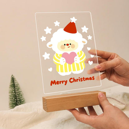 Sweater Sheep Holding a Heart paint by numbers light-up sign – image 13