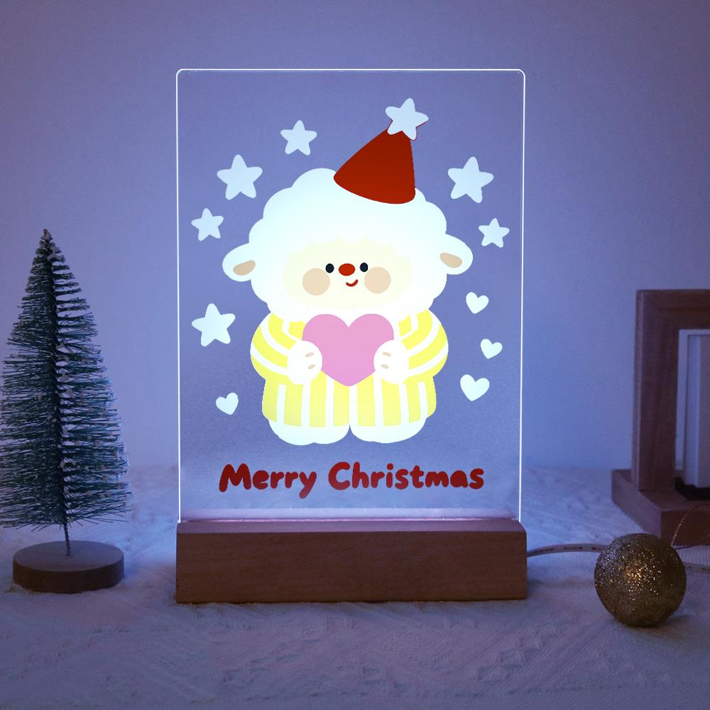 Sweater Sheep Holding a Heart paint by numbers light-up sign – image 14